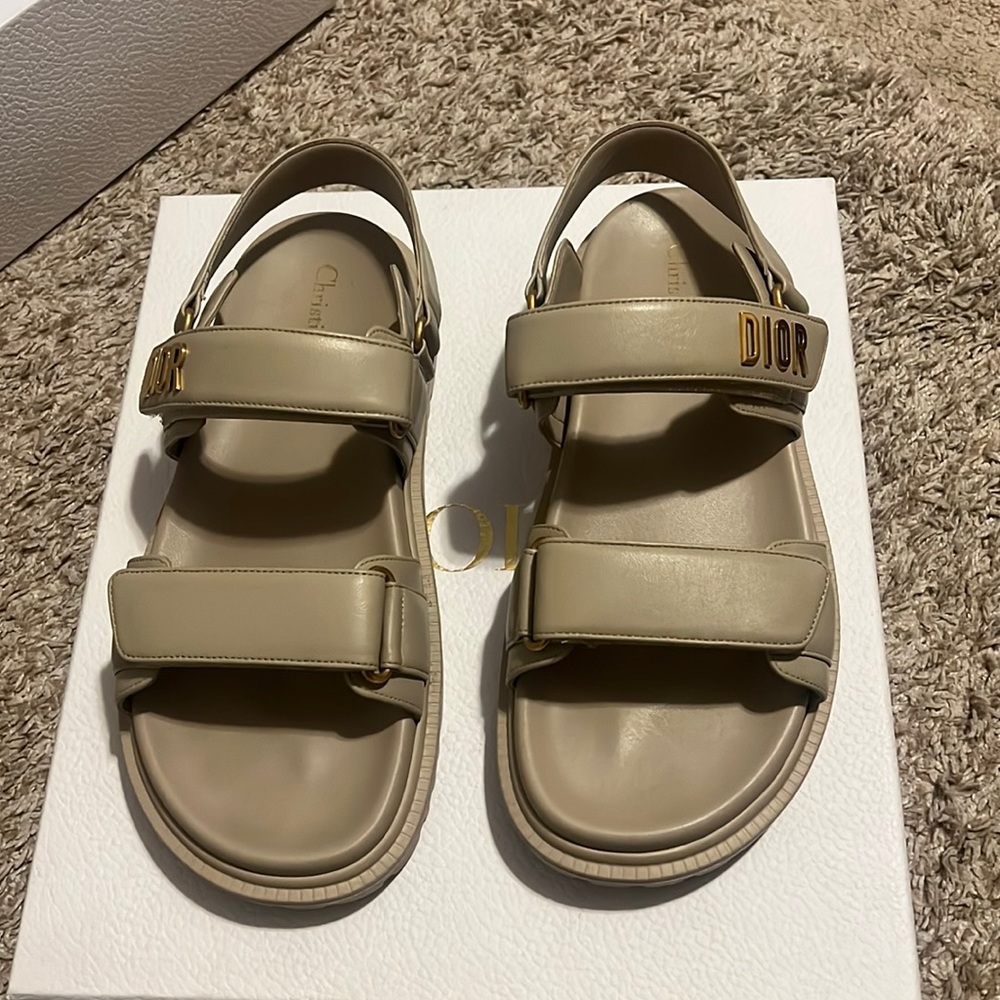 Beige Dior Sandals size 38.5